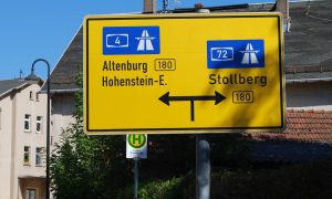 Verkehrsschild mit Hinweis auf die Autobahnen | Foto: S. Schimmel