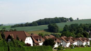 Halde des Saxoniaschachtes. Im Vordergrund Revierstraße. | Foto: W. Frech